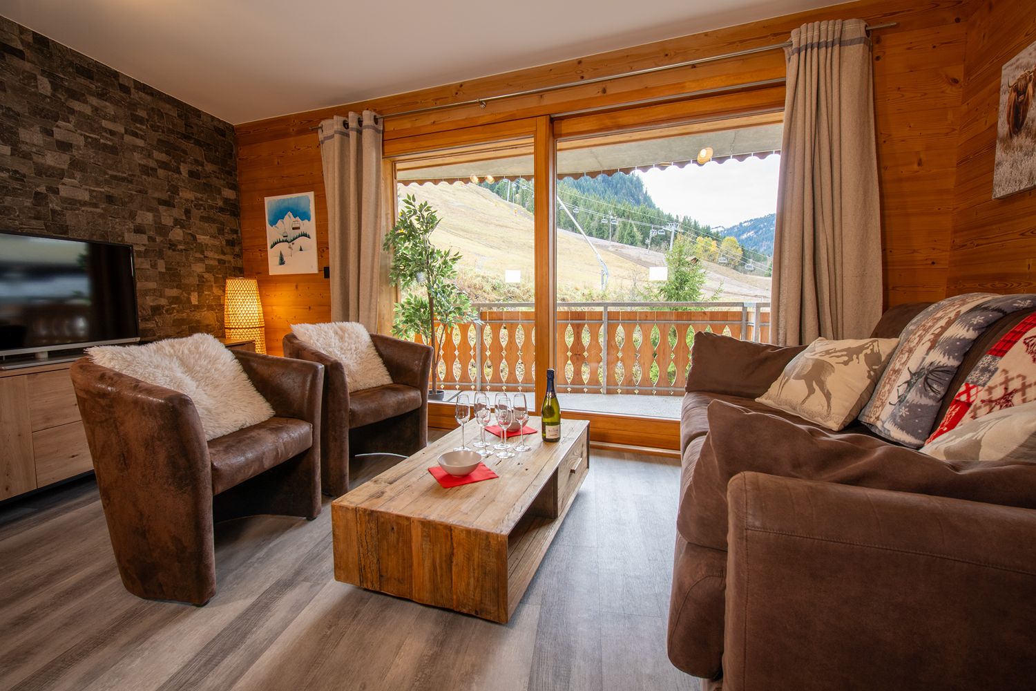 Appartement L'Étoile du Linga à Châtel - séjour