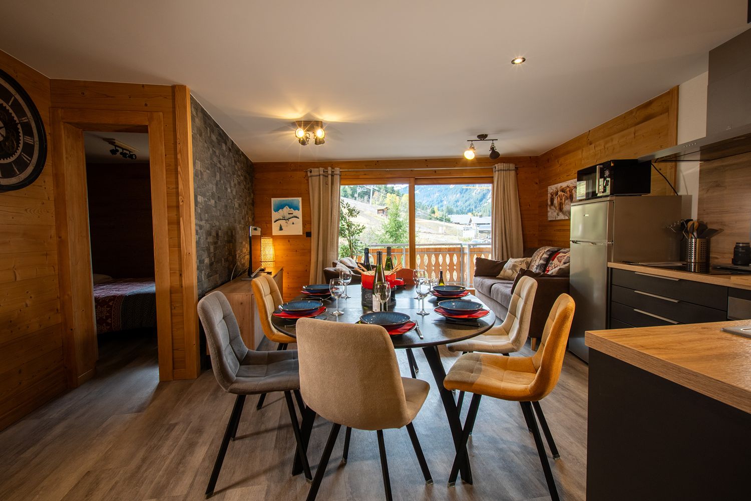 Salle de bain de l'appartement à Châtel