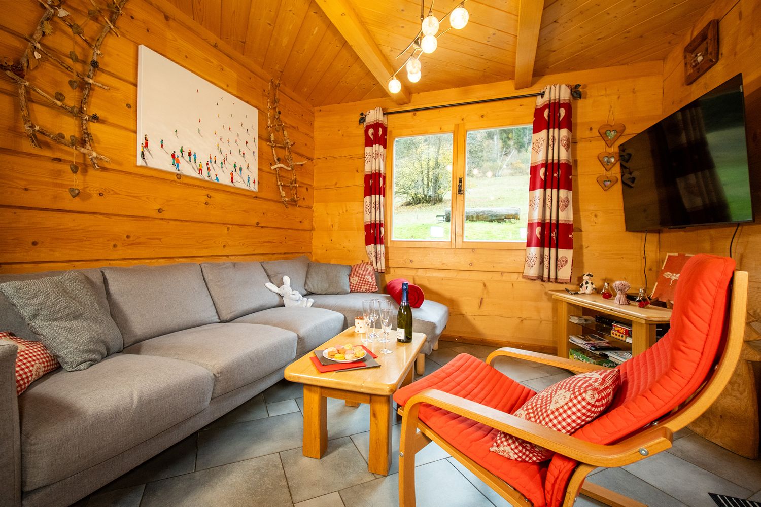 Appartement L'Étoile du Linga à Châtel - séjour