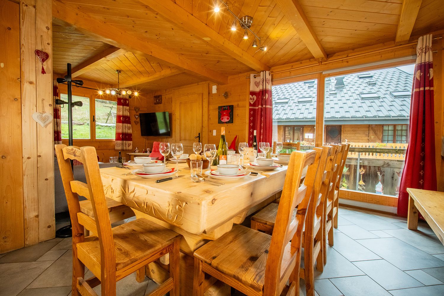 Cuisine équipée de l'appartement à Châtel