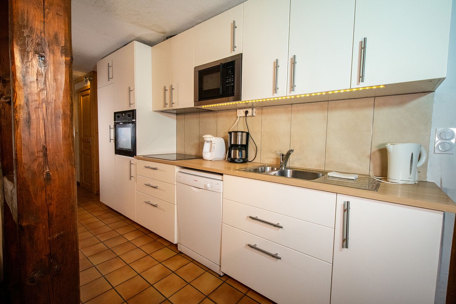 Salle de bain de l'appartement à Châtel