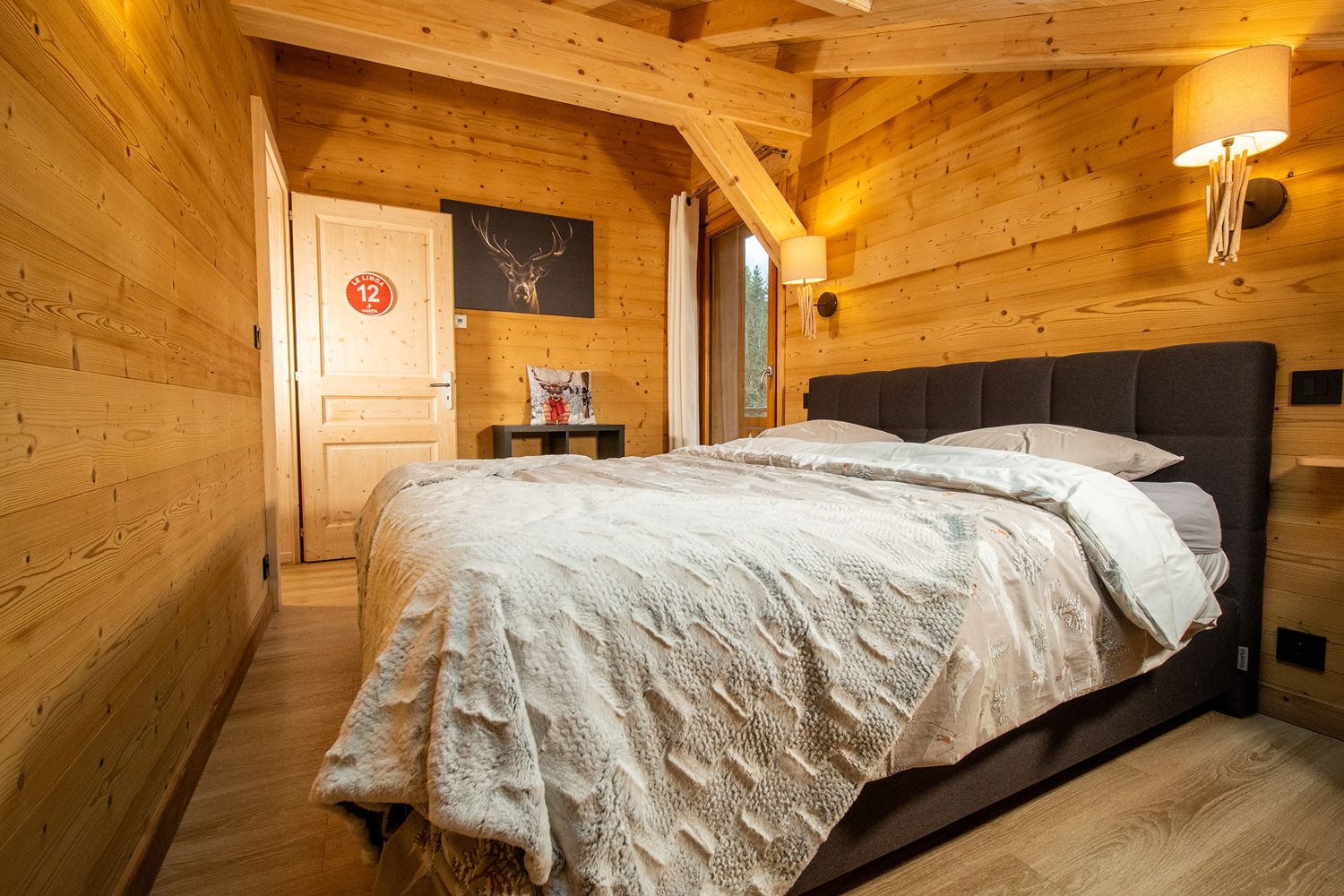 Salon de l'appartement L'Étoile du Linga à Châtel
