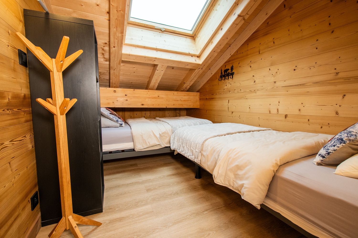 Chambre de l'appartement à Châtel