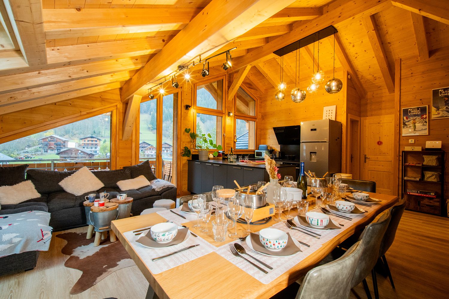 Extérieur de la résidence à Châtel